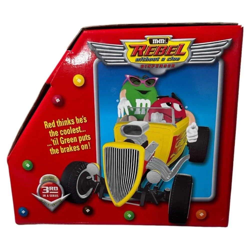 M&M Rebel Without a Clue Candy Dispenser - New In Box Collectible